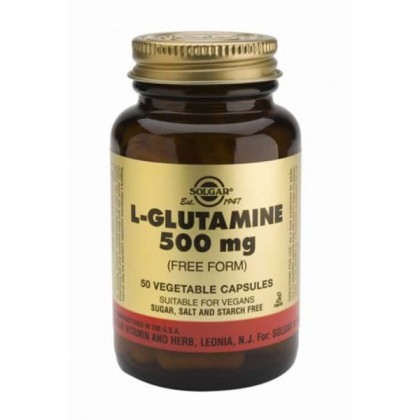 SOLGAR L-Glutamine 500mg 50 Κάψουλες